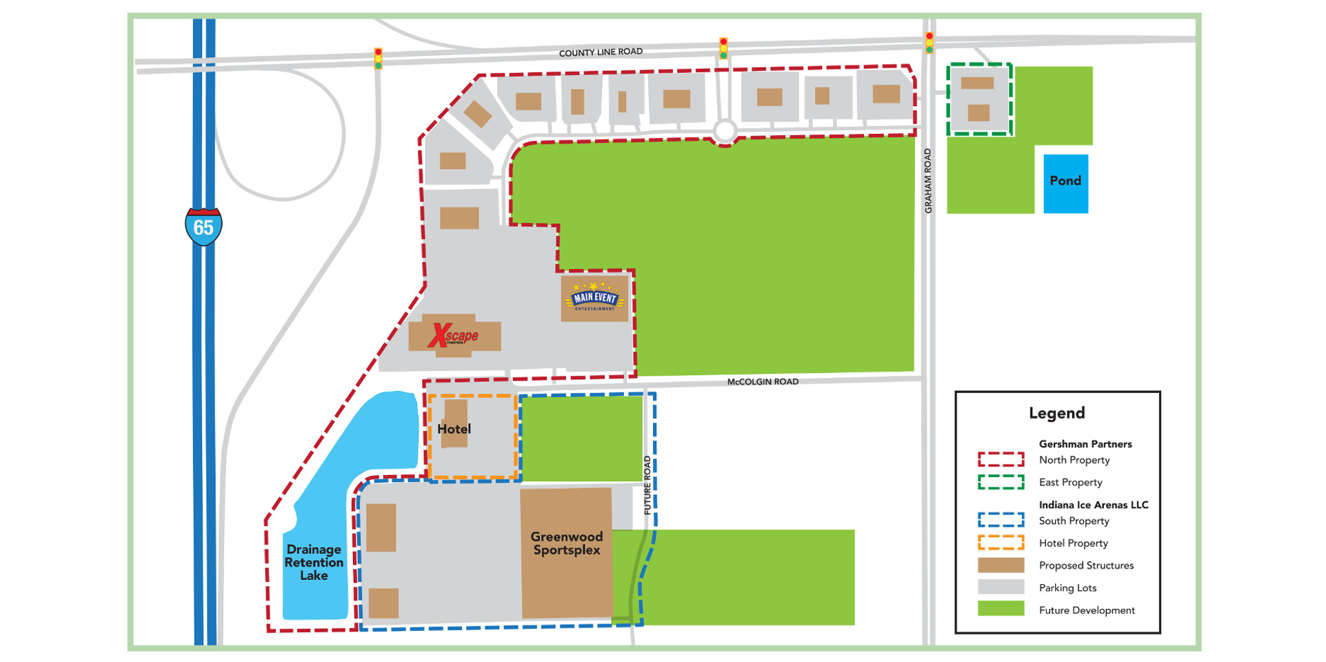 I-65 & County Line Development Map