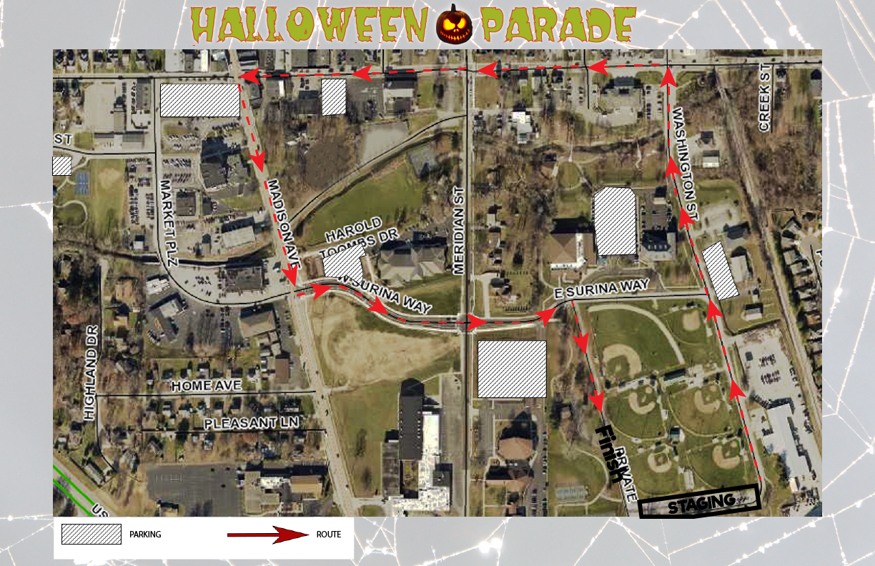 2023 Halloween Parade Route 
